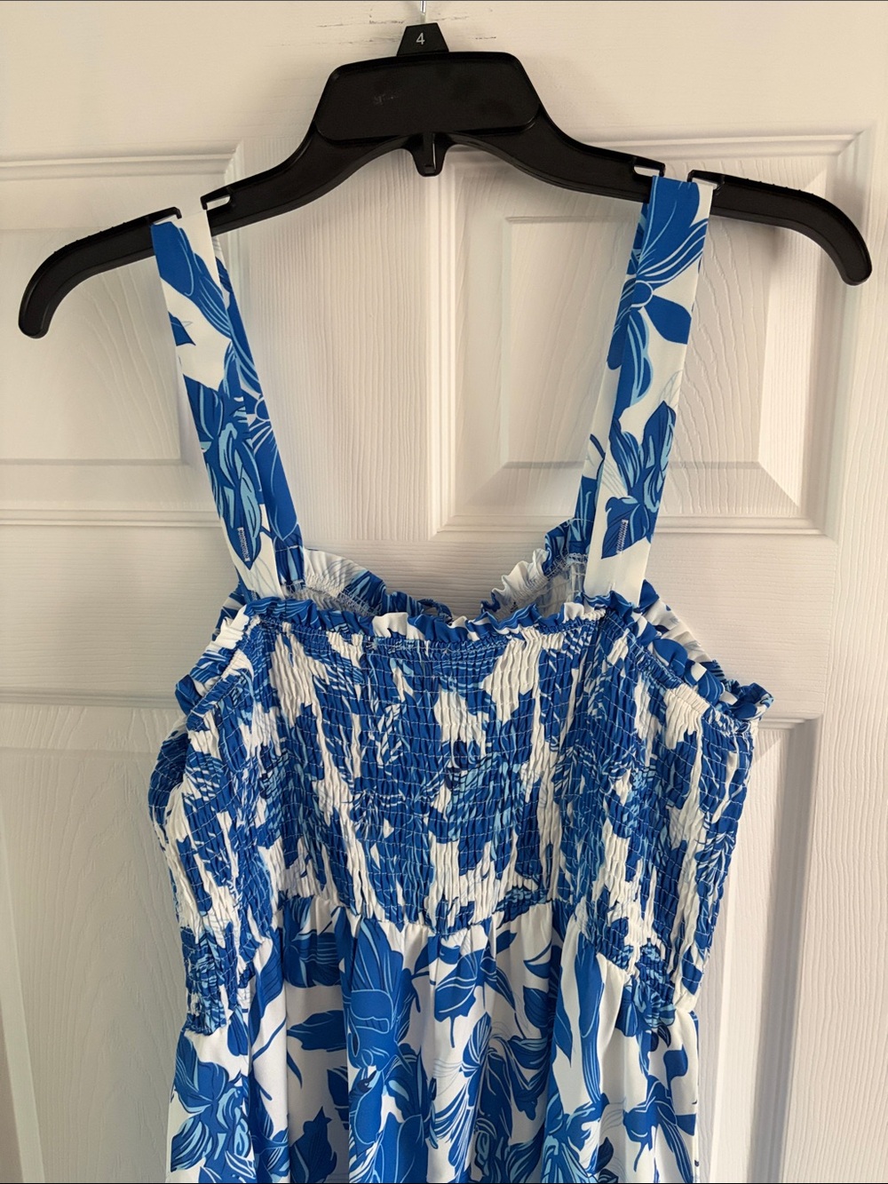 Grace Karin Blue and White Floral Midi Sundress - Picture 7 of 8